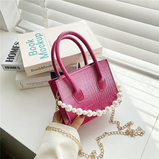 Gradient Korean Simple Pearl Handbag Shoulder Bag